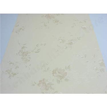 Imagem de Papel de Parede Não Lavável - Creme com detalhes em Bege - Lindo desenho - Rolo com 10m x 53cm - LMS-PPD-280004