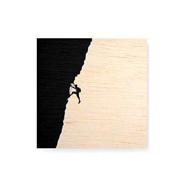 Imagem de Arte Maníacos Quadro decorativo com moldura caixa branca em Madeira - Rapel - 30x30cm