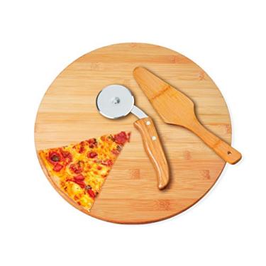 Imagem de Conjunto para Pizza Welf em Bambu Napoli - 3 peças