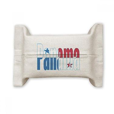 Imagem de Bolsa de linho de algodão com nome da bandeira do Panamá