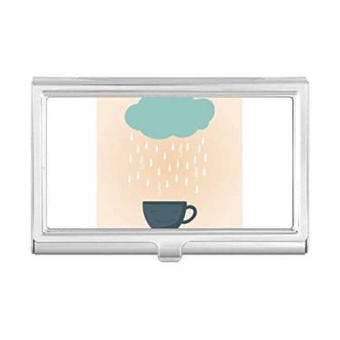 Imagem de Capa com porta-cartões Rain Cloud Cup Smile Face Weather