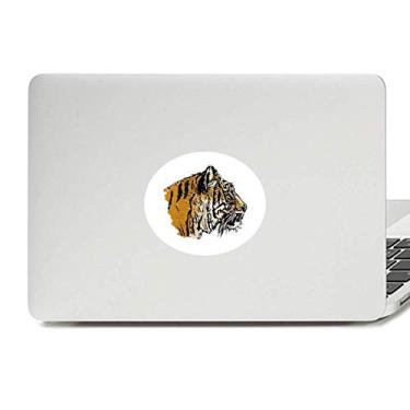 Imagem de Adesivo de notebook com emblema de vinil do Rei Animal Selvagem Cabeça de Tigre