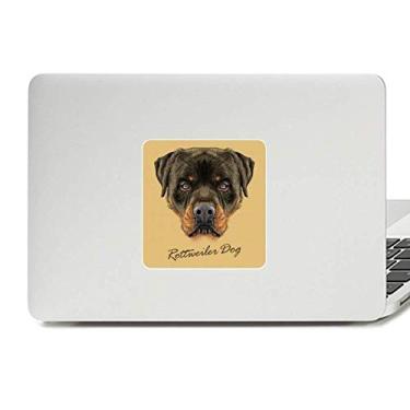 Imagem de Adesivo preto feroz Rottweiler cão animal de estimação decalque vinil paster laptop decoração PC