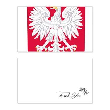 Imagem de Emblema nacional da Polônia Europa, cartão de agradecimento, papel de aniversário, agradecimento de casamento