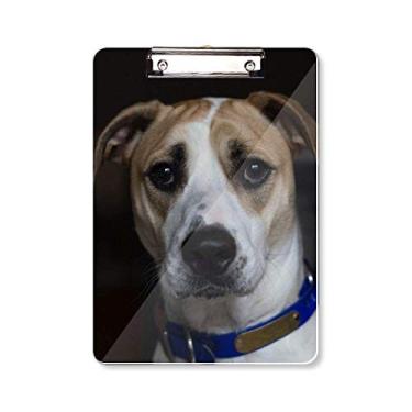 Imagem de Placa de suporte para quadro de prancheta com imagem escura para cães e animais A4