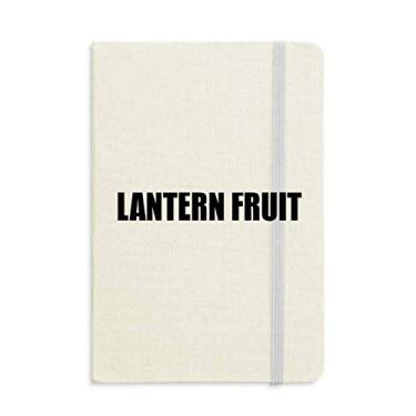 Imagem de Caderno de frutas Lantern Fruit Name Foods capa dura diário clássico A5 presente
