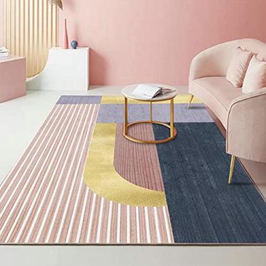 Imagem de jia cool Carpete, marroquino, boêmio, fácil limpeza, para quarto, cozinha, sala de estar, tapete de área que não cai, geometria de 200 x 299 cm