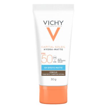 Imagem de Vichy Capital Soleil Hydra-Matte Protetor Solar Facial Fps50 Cor 5.0 30G 