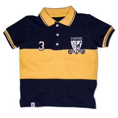 Imagem de Camiseta Polo Infantil Azul Marinho Toffee - Nº01