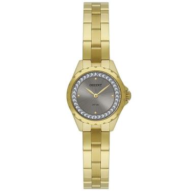 Imagem de Relógio ORIENT feminino analógico strass cinza FGSS0219 G1KX