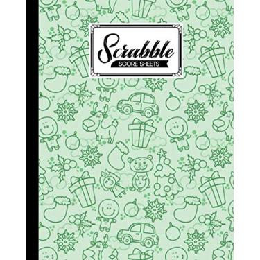 Imagem de Scrabble Score Sheet: Scrabble Game Record book For up to 4 Players, Scrabble Game Sheets For Board Game Words Building | Christmas Cover | 121 Pages, Size 8" x 10"
