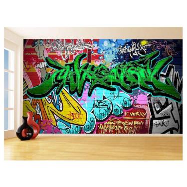 Imagem de Papel De Parede 3D Arte Graffiti Mural Grafite 3,5M Tra32