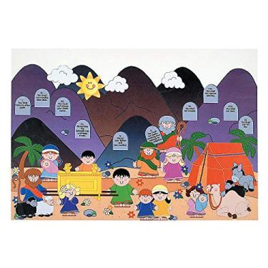 Imagem de Giant Ten Commandments Sticker Scene (Includes 12 Background and 12 Sticker Sheets) Religious Crafts for Kids