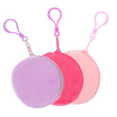 Imagem de Gadpiparty 3 Pecas Saco De Armazenamento De Fone De Ouvido Bolsa Pingente De Pelúcia Bolsa De Dinheiro Portátil Carteira Mochila Porta-moedas Aluna Desenho Animado Bolsa Para Fone De Ouvido