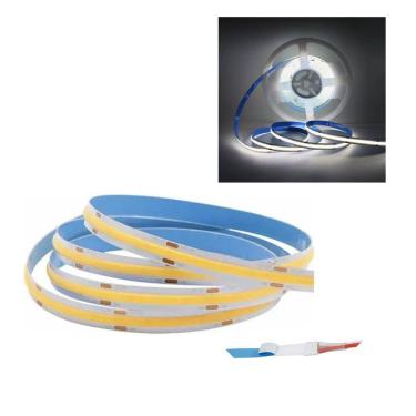 Imagem de Fita de Led COB 6500K 12v Rolo 50 metros 10w Sala Quarto Cozinha Ambiente Teto Rebaixado Gesso