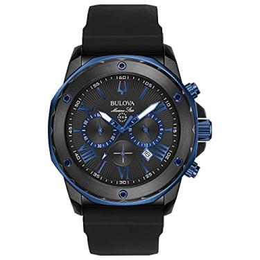 Imagem de Relógio masculino Bulova Marine Star Series A 98B308, 40mm, preto/azul