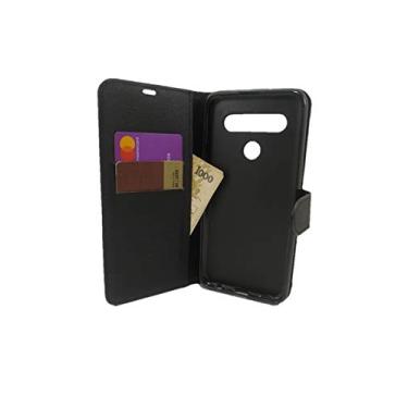 Imagem de Capa Carteira LG K61 (Tela de 6.5 - Cor Preta) Capinha Case Flip