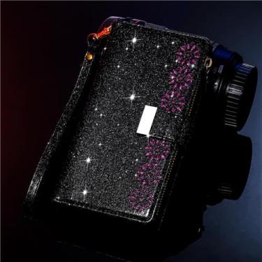 Imagem de Capa de couro para samsung galaxy note 20 ultra 10 9 8 s23 s22 s21 s20 fe s10 s9 s8 plus capa de cartão carteira com zíper, preto, para samsung s8