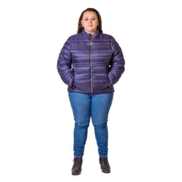 Imagem de Jaqueta Puffer City Lady by Facinelli Feminina Plus Size 628032 Marinho-Feminino