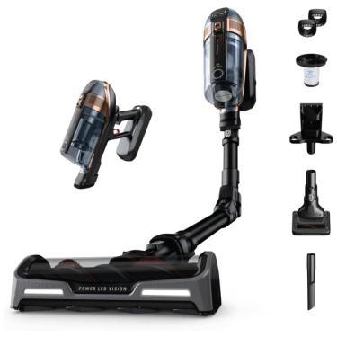 Imagem de Aspirador de Pó sem Fio com Recipiente de Poeira e Tecnologia Fle e Detecção Automática de Piso, 110V, Rowenta X Force, Preto