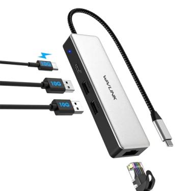 Imagem de WAVLINK Adaptador Ethernet USB C para 2,5 Gbps com carregamento PD de 85 W, hub USB C portátil de alumínio de 10 Gbps para laptop, MacBook Pro/Air, iPad, XPS