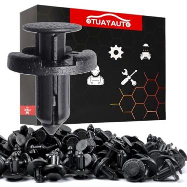 Imagem de OTUAYAUTO 100 peças de clipes de retenção de para-choque dianteiro e radiador de plástico para para-choque 11296-AG000-8 mm furo compatível com Nissan Maxima Versa Altima e Infiniti - 01553-09321