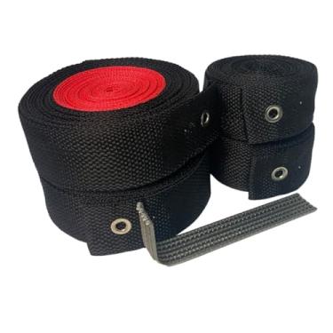 Imagem de Fita Marcação de Quadra - Beach Tennis - Preto/Vermelho 16x8 - Marcação 3m