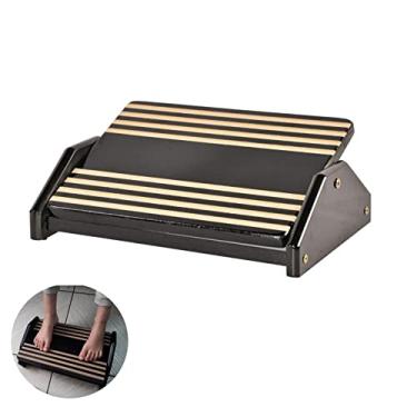 Imagem de Apoio Ergonômico para Os Pés, MDF Natural (Cor: Black Piano) - Souza & Cia