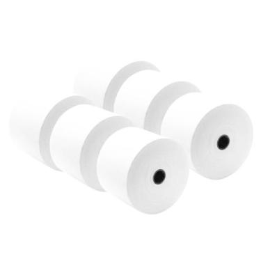 Imagem de Bobina Térmica 57x300m Relógio de Ponto Branca 6 Unidades Adegraf