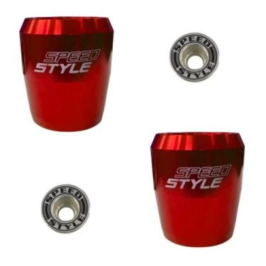 Imagem de Cabeça Impacto Protetor Slider Speed Style Par Cores - Geral, VERMELHA