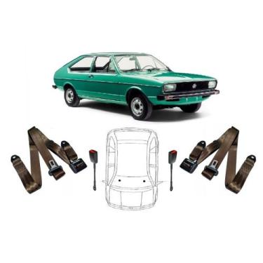 Imagem de Par de Cintos de Segurança 3 pontos Passat + Par de Fechos - HCML, Mar