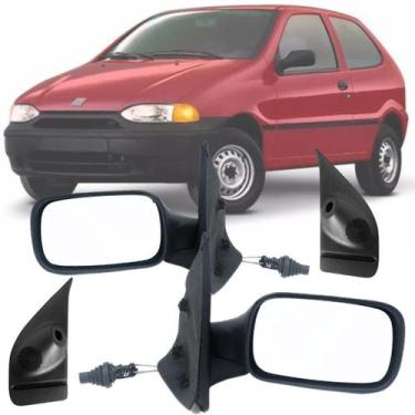 Imagem de Par Espelho Retrovisor e Acabamentos Fiat Palio Strada 1996 1997 1998 