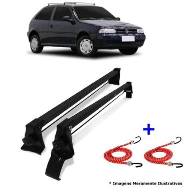 Imagem de Rack Teto Bagageiro Vw Gol G2 G3 G4 2 Pts + 2 Elástico Carga - Vhip