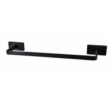Imagem de Porta Toalha Barra Rosto Dom Preto Fosco - Perflex