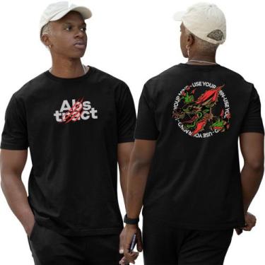 Imagem de Camiseta Basica Algodão Red Dragon Abstract Style Street - Abstract St