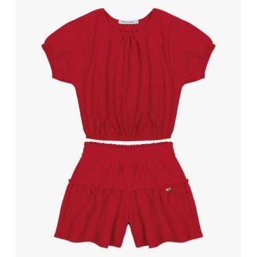 Imagem de Conjunto Infantil Feminino Em Air Flow Trick Nick Vermelho, Vermelho, 