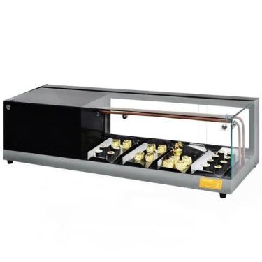 Imagem de BC-VFRS900 - Vitrine Refrigerada Sushi Beta 90cm Prata - 127V - Omega