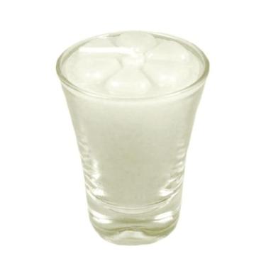 Imagem de Kit 10 velas brancas  7 m no copinho 12h decoração festa - Velitas