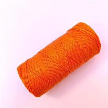 Imagem de Cordão Fio Encerado Cordone 1mm 100gr Linhasita Laranja
