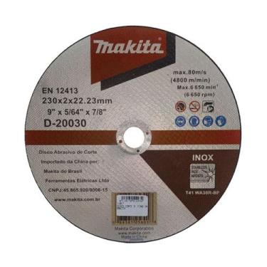 Imagem de Disco de Corte Makita 9 Polegadas 230 mm x 2  Inox D-20030-10