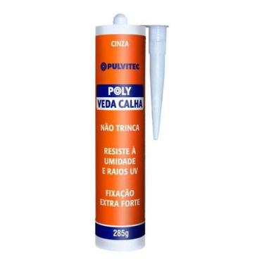 Imagem de Silicone Sela Veda Calha Rufo Cinza 285g Pulvitec Poly