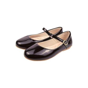 Imagem de Sapatilha Infantil Basica Verniz Preto  Menina 3001 - B2A Kids, Preto,