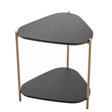 Imagem de Mesa Lateral Organica Pe Metal Dourado Nero 28016 Artesano Nero Dourado