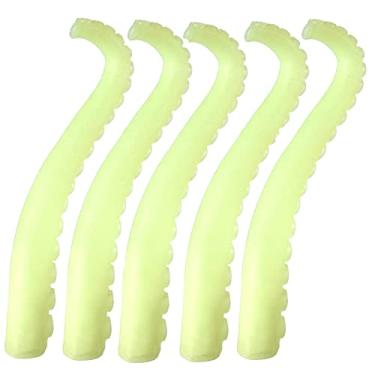 Imagem de Fantoches de tentáculo de dedo de silicone que brilham no escuro (amarelo, 10)