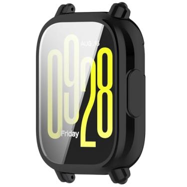 Imagem de Disscool Capa de cobertura total compatível com Redmi Watch 5 Active Smartwatch macio antiqueda TPU capas protetoras de substituição acessórios para relógio inteligente (preto)