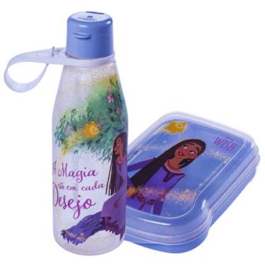 Imagem de Kit Garrafa E Sanduicheira Wish Escola - Plasútil
