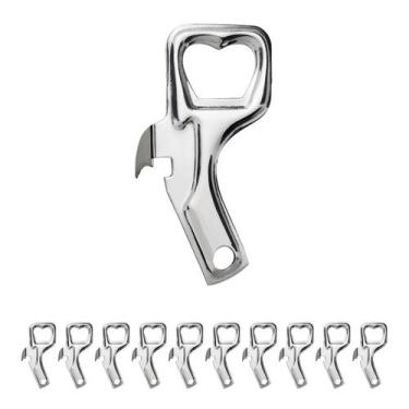 Imagem de 10 UN Abridor De Lata E Garrafas Cerveja Reforçado  Aço Inox - clinl