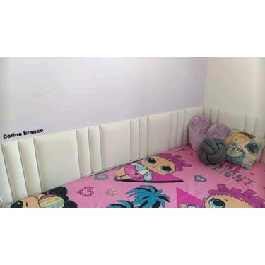 Imagem de Cabeceira modular solteiro em L trilho - 090x189x050 - Koping Lar, Cor