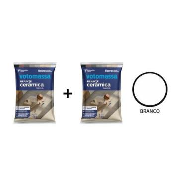 Imagem de Kit 2 Sacos Flexível Votomassa Branco 1 Kg - Votoran