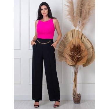Imagem de Calça Pantalona Duna corrente várias cores disponíveis - Seu look, Tam